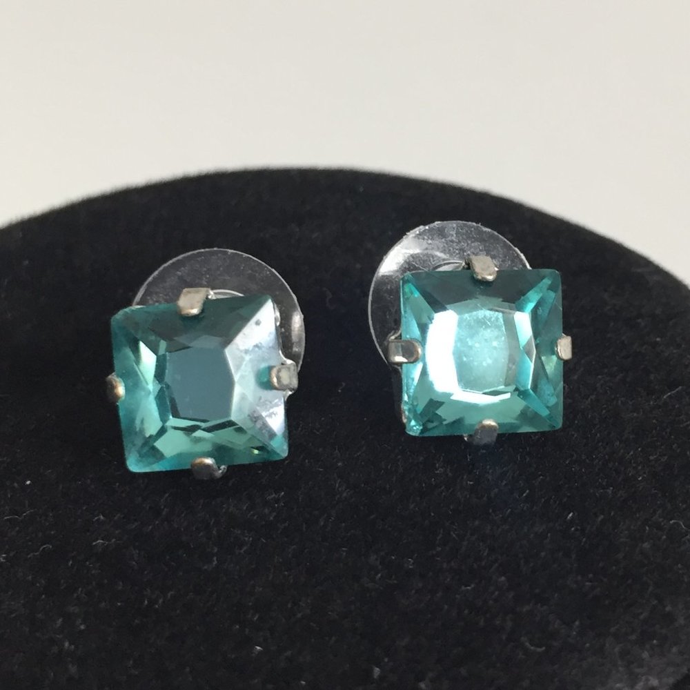Ann Taylor Loft Greenish Blue Jewel Stud Earrings